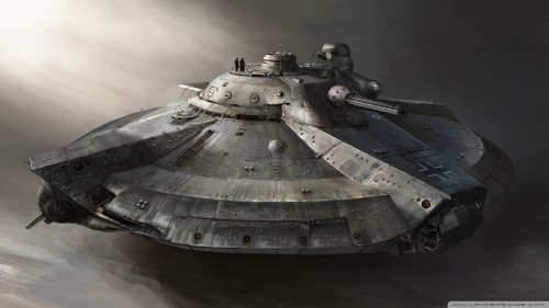 Armored flying ship wallpaper 1920x1080