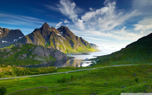 Nordic landscape wallpaper 1920x1200