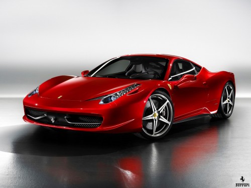 Ferrari 458 Italia rouge 2013 fond ecran