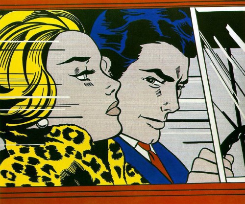 Lichtenstein in the car 1963