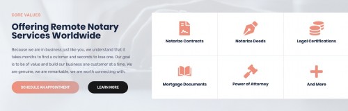 Notarize In Real Time
3350 SW 148th Ave. Suite 100-A
Miramar, FL 33027
(800) 361-5332

https://www.notarizeinrealtime.com/remote-online-notary-fort-lauderdale/