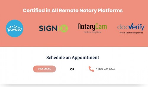 Notarize In Real Time
3350 SW 148th Ave. Suite 100-A
Miramar, FL 33027
(800) 361-5332

https://www.notarizeinrealtime.com/remote-online-notary-fort-lauderdale/