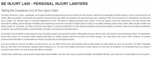 BE Personal Injury Lawyer
16 Industrial Parkway S
Aurora, ON L4G 0R4
(800) 532-8704

https://beinjurylawyers.ca/aurora-personal-injury-lawyer.html