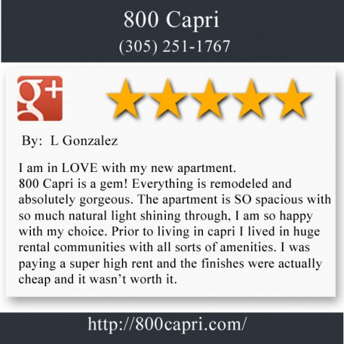 800 Capri
800 Capri St.
Coral Gables, FL 33134
(305) 251-1767

http://800capri.com/