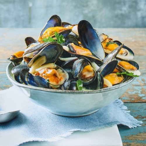 moules de bouchot à la moutarde