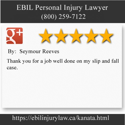 EBIL Personal Injury Lawyer
80 Terence Matthews Crescent, Unit 5
Kanata, ON K2M 2B4
(800) 259-7122

https://ebilinjurylaw.ca/kanata.html