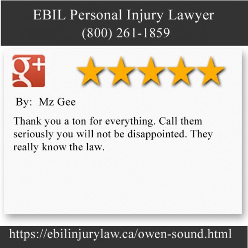 EBIL Personal Injury Lawyer
828 3rd Ave E, Unit 2A
Owen Sound, ON N4K 2K5
(800) 261-1859

https://ebilinjurylaw.ca/owen-sound.html