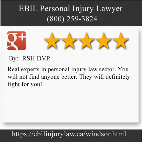 EBIL Personal Injury Lawyer
552 Pitt St W Unit 108
Windsor, ON N9A 5M2
(800) 259-3824

https://ebilinjurylaw.ca/windsor.html