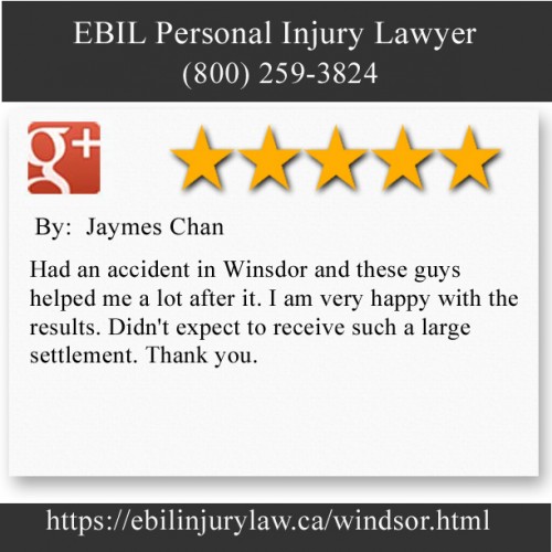 EBIL Personal Injury Lawyer
552 Pitt St W Unit 108
Windsor, ON N9A 5M2
(800) 259-3824

https://ebilinjurylaw.ca/windsor.html