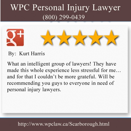 WPC Personal Injury Lawyer 
3464 Kingston Rd #202B 
Scarborough, ON, M1M 1R5 
(800) 299-0439

http://www.wpclaw.ca/Scarborough.html