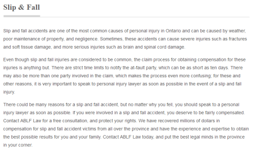 ABLF Personal Injury Lawyer
1621 McEwen Dr Unit 103
Whitby, ON L1N 9A5
(800) 920-8165

https://ablflaw.ca/whitby-personal-injury-lawyer.html